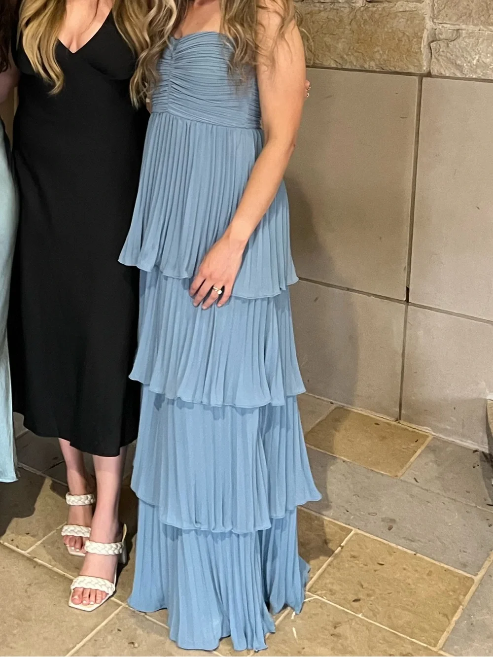 Lulus Seriously Sensational Light Blue Strapless Tiered Maxi Dress - Picture 5 of 5